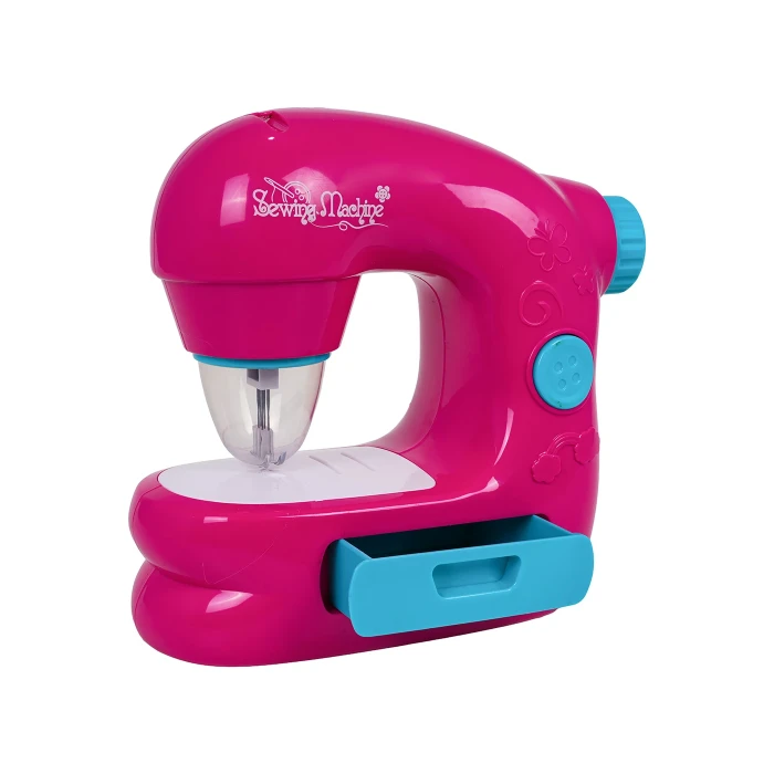 Дитяча швейна машинка з функцією світла, звуку та аксесуарами Ramiz ZDZ.7801-15, рожева