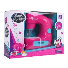 Дитяча швейна машинка з функцією світла, звуку та аксесуарами Ramiz ZDZ.7801-15, рожева