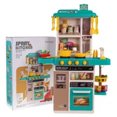 Детская кухня с функцией света, звука и воды 50 шт. Синий