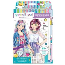 Блокнот с трафаретами Make it Real для создания модных коллекций Розовая мечта (MR3203)
