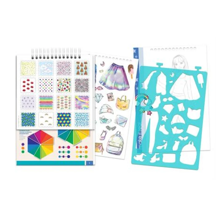 Блокнот с трафаретами Make it Real для создания модных коллекций Розовая мечта (MR3203)