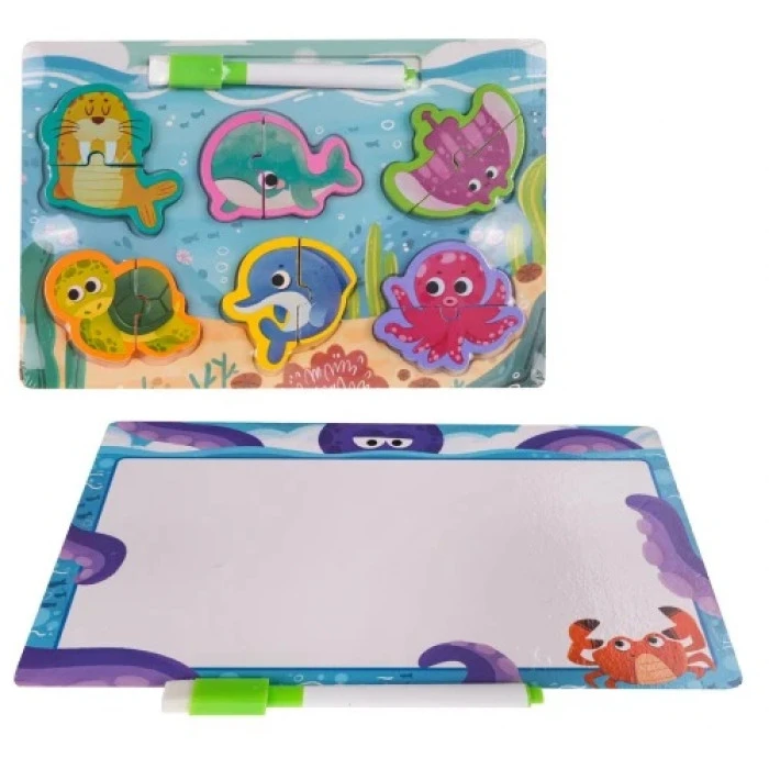 Детская деревянная доска+пазл Океан ZDR.G1017-4