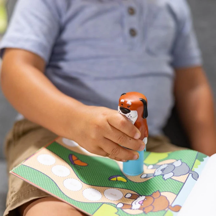 Детский блокнот и штамп Spin Master С наклейками Щенок Melissa and Doug. Sticker WOW