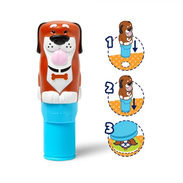 Детский блокнот и штамп Spin Master С наклейками Щенок Melissa and Doug. Sticker WOW