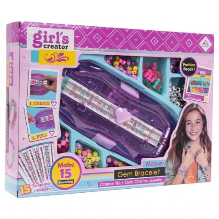 Детский набор для изготовления браслетов + аксессуары ZDZ.MBK-560