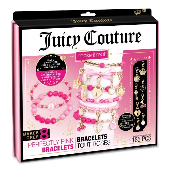 Набор для создания браслетов Make it Real Розовый стиль Juicy Couture