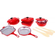 Детский набор Red little Chef 3+ Костюм повара + Кастрюли + Аксессуары 14 шт.