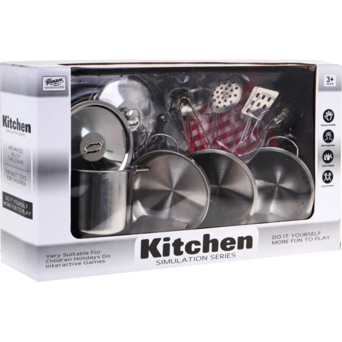 Детский набор металлических кастрюль 3+ ZDZ.555-BX001