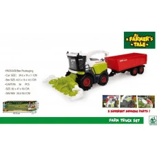 Інтерактивний комбайн з причепом + відвідна труба для дітей 3+