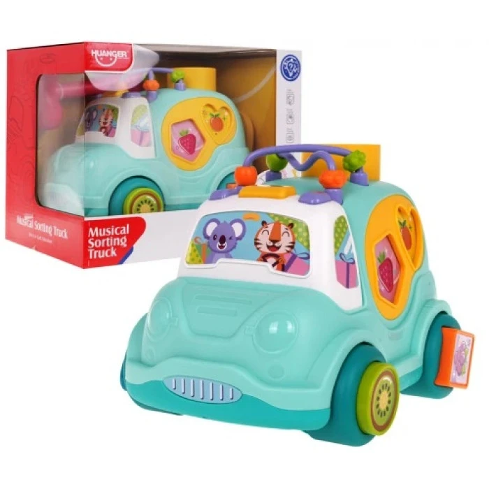 Детский игрушечный интерактивный автобус с сортером Ramiz ZDN.HE0547