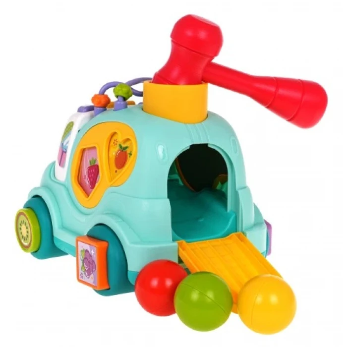 Детский игрушечный интерактивный автобус с сортером Ramiz ZDN.HE0547