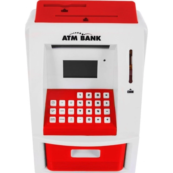 Детский банкомат-копилка детская 3+ красный