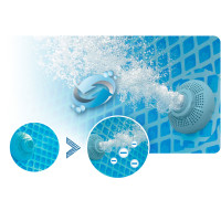 Насос для фильтрации бассейна INTEX 26636 5678 л/ч + картридж, шланги и фитинги.