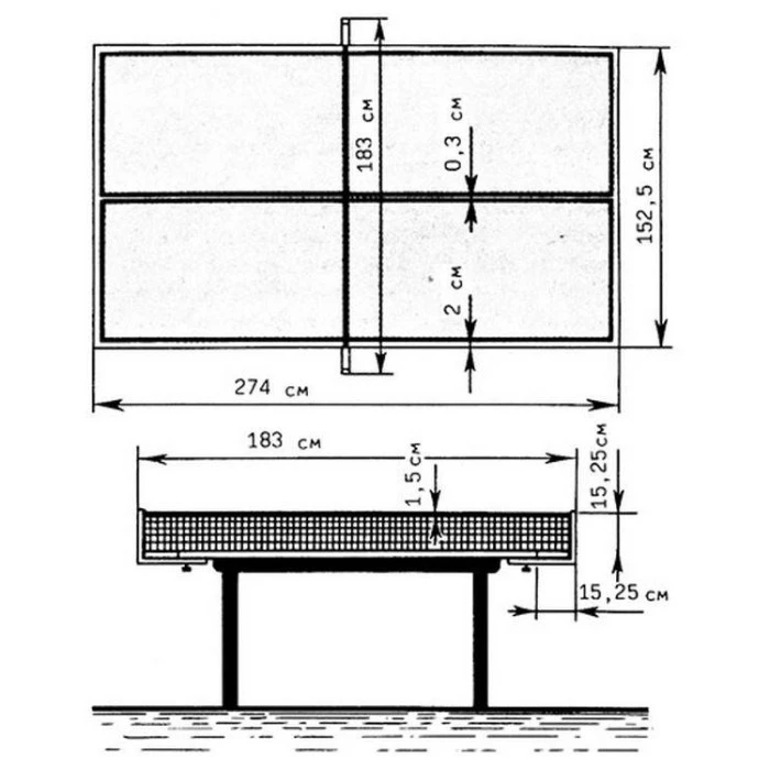 Тенісний стіл GSI-sport Hobby Light, синій