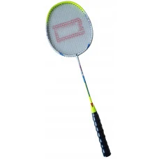Ракетка для бадминтона KUBISPORT G314AK, бело-желтая.