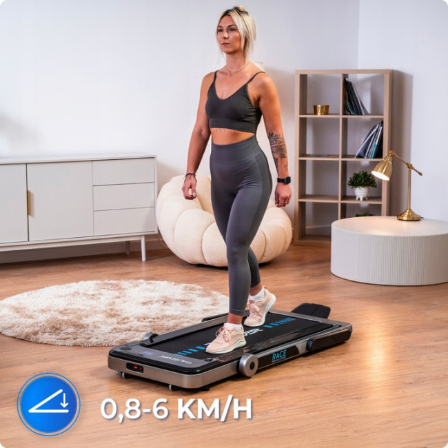 Беговая электрическая дорожка THUNDER RACE-SILVER