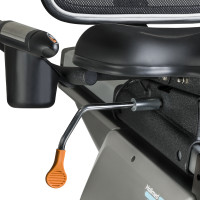 Велотренажер горизонтальний електромагнітний inSPORTline Halimed сірий