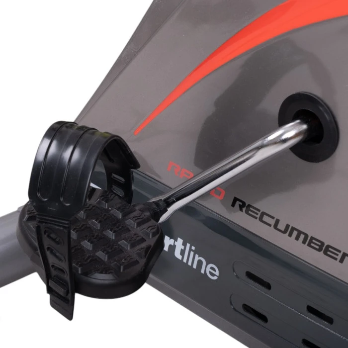 Велотренажер горизонтальный магнитный inSPORTline Rapid RMB серо-черный