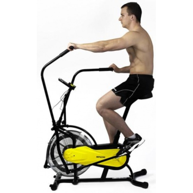 Велотренажер AirBike HMS MP6590 – черно-желтый