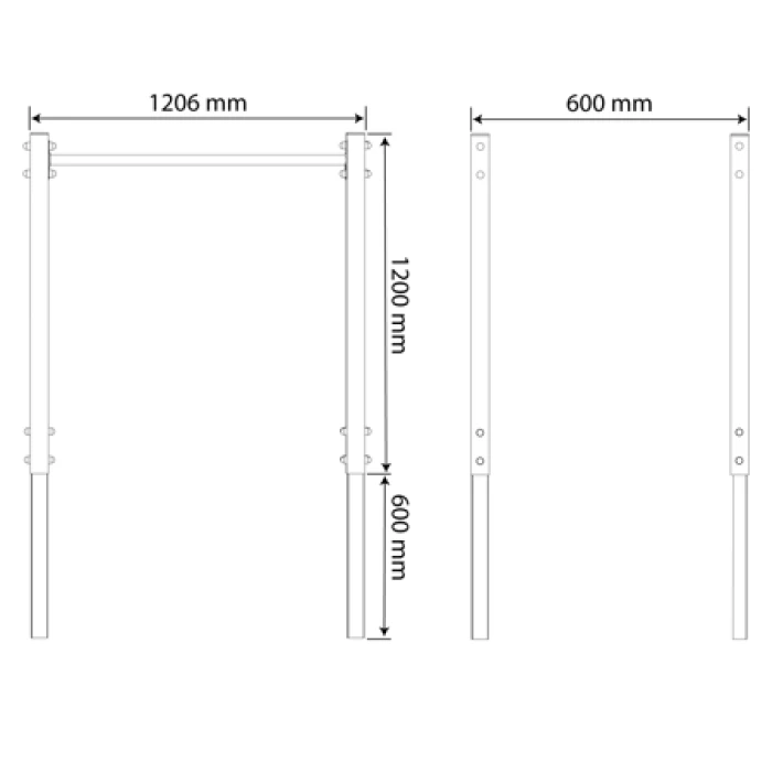 Поручні вуличні для віджимань K-Sport KSOZ010