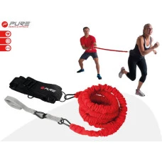 Стрічка-еспандер для вправ Pure2Improve RESISTANT CORD чорно-червона