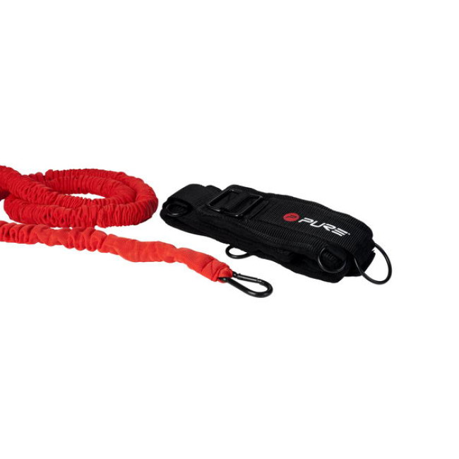 Стрічка-еспандер для вправ Pure2Improve RESISTANT CORD чорно-червона