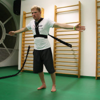 Стрічка-еспандер для вправ inSPORTline Byfaster RS1300 чорна