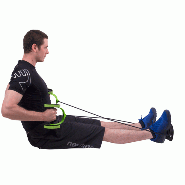 Тренажер многофункциональный, ролики с эспандерами и подставкой inSPORTline AB Roller AR400