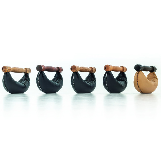 Набор гантели со стойкой SwingBell NOHRD 2-8 кг Oak Vintage Leather