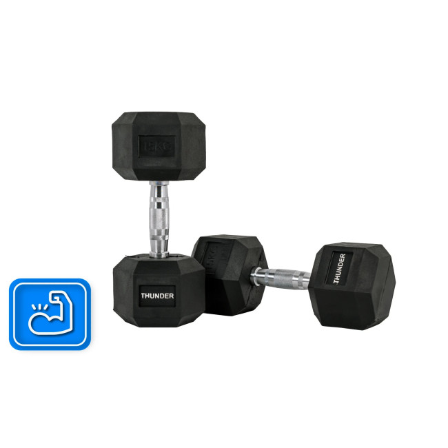 Гантель шестигранна THUNDER 15 кг
