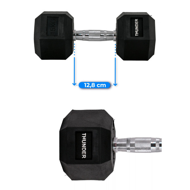 Гантель шестигранна THUNDER 15 кг