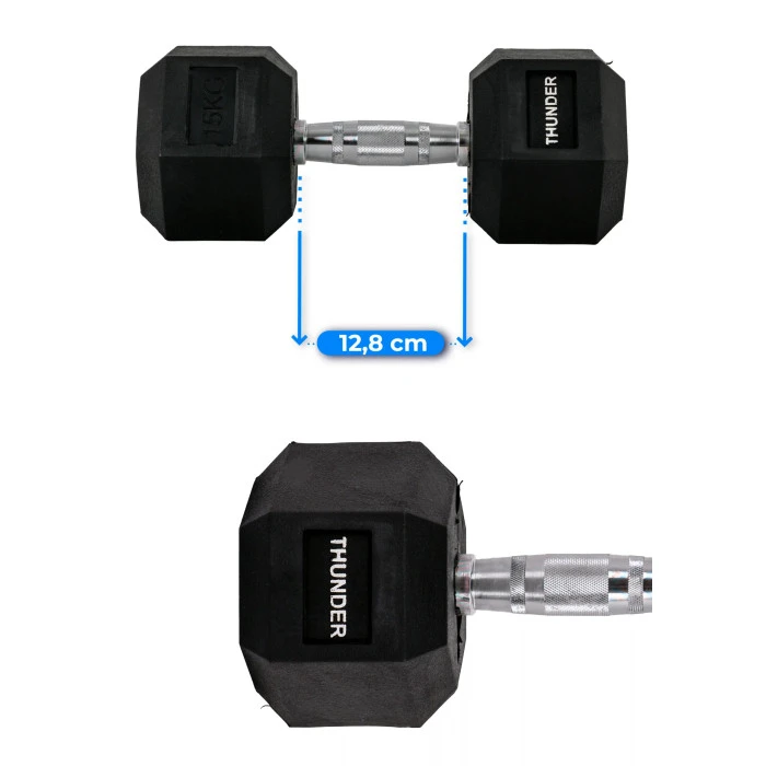 Гантель шестигранный THUNDER 15 кг