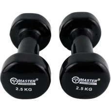 Чугунные гантели Master с виниловым покрытием 2,5 кг x 2
