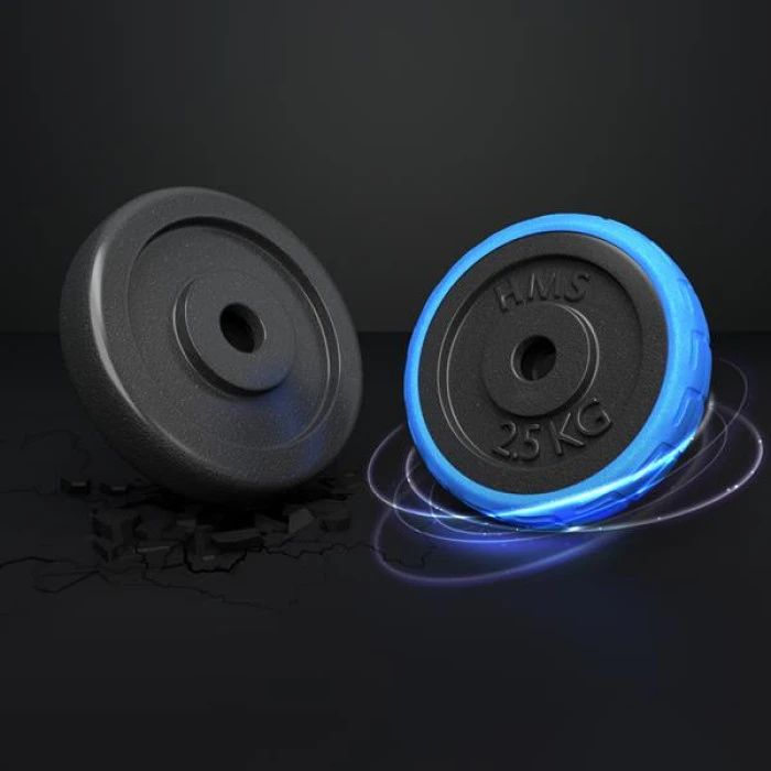 Гантелі розбірні HMS SGG30BAR з перехідником для штанги, 30 кг