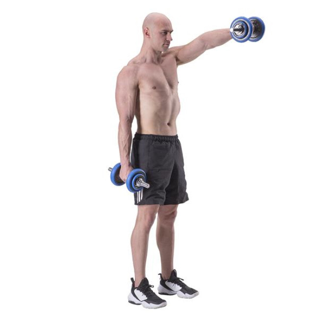 Гантели разборные HMS SGG30BAR с переходником для штанги, 30 кг