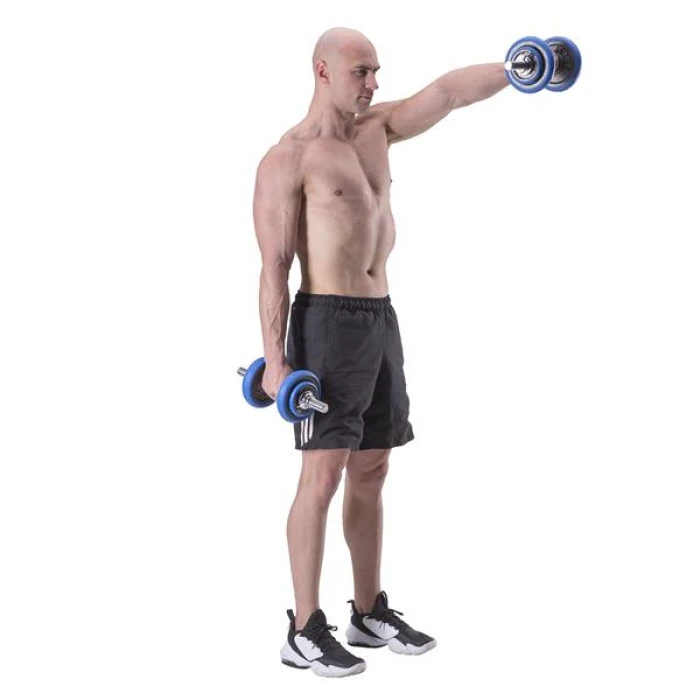 Гантелі розбірні HMS SGG30BAR з перехідником для штанги, 30 кг