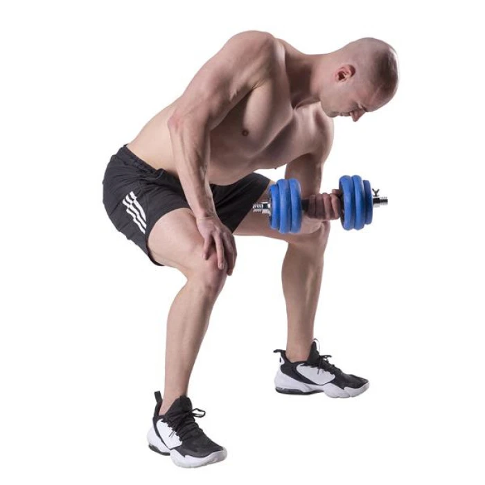 Гантелі розбірні HMS SGG30BAR з перехідником для штанги, 30 кг