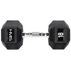 Гантель шестигранна HMS HEX PRO, 18 кг