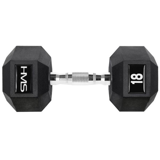 Гантель шестигранна HMS HEX PRO, 18 кг