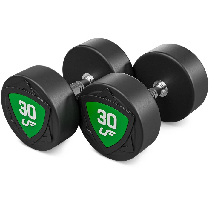 Набор фиксированных полиуретановых гантелей 27,5-37,5 кг (с разницей в 2,5 кг) 325 кг – UpForm