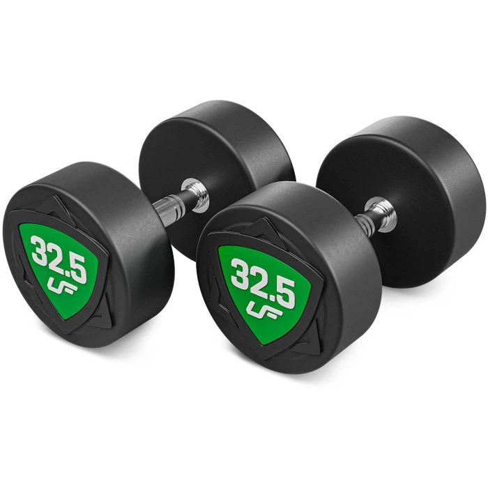 Набор фиксированных полиуретановых гантелей 27,5-37,5 кг (с разницей в 2,5 кг) 325 кг – UpForm
