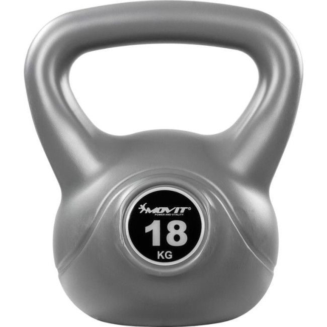 Гиря бітумна Movit 18 кг, сіра