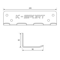 Настенный держатель для грифов K-SPORT KSSL119