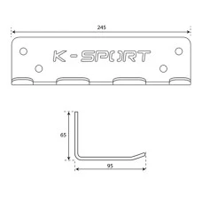 Настенный держатель для грифов K-SPORT KSSL119