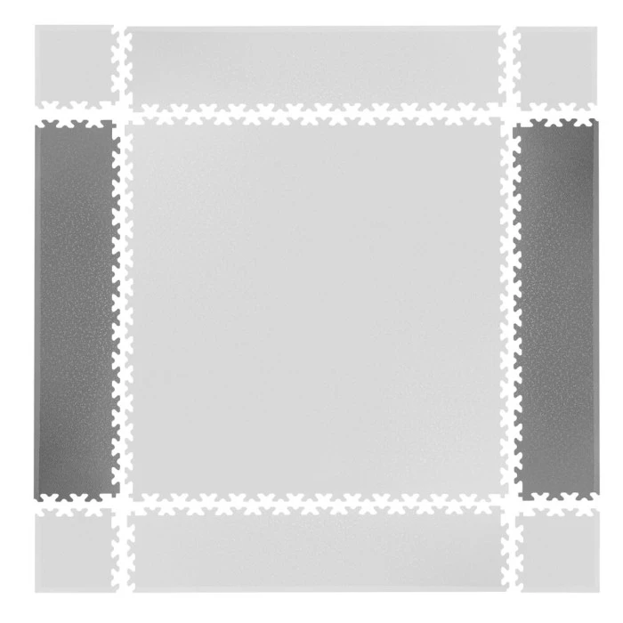 Шматочки для пазл килимка inSPORTline Simple сірий – 2 шт.