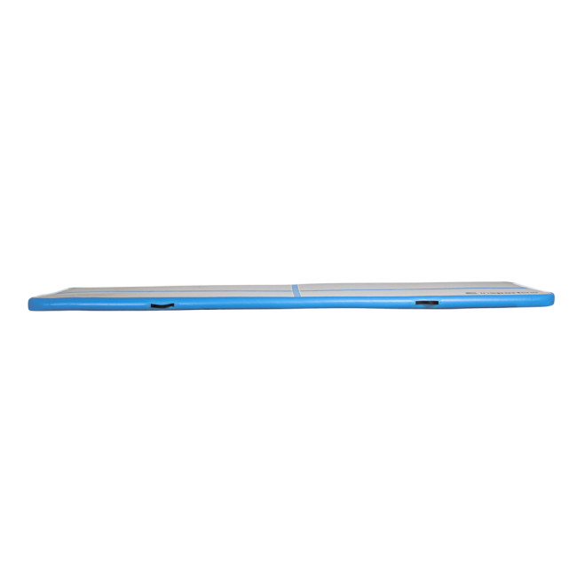 Надувной коврик Airtrack inSPORTline Airstunt 400x100 см, серо-бирюзовый
