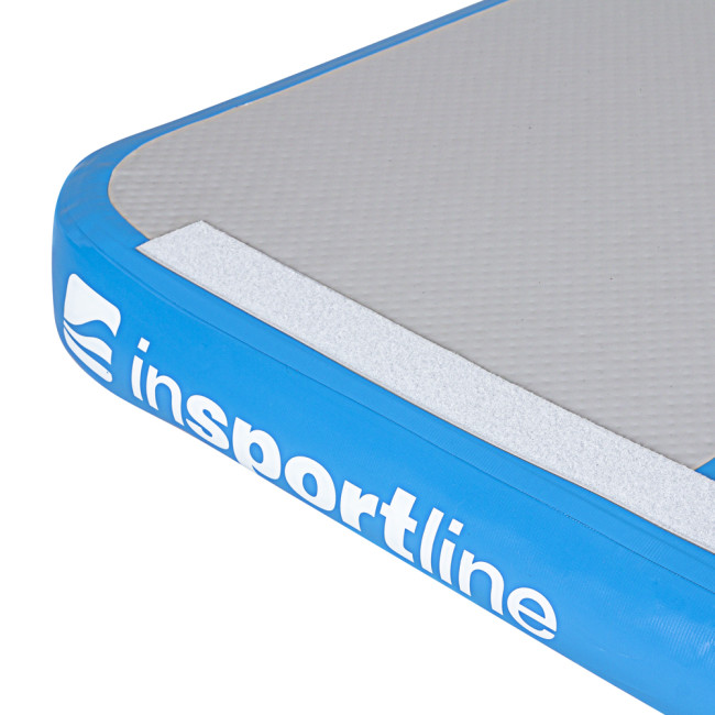 Надувной коврик Airtrack inSPORTline Airstunt 400x100 см, серо-бирюзовый