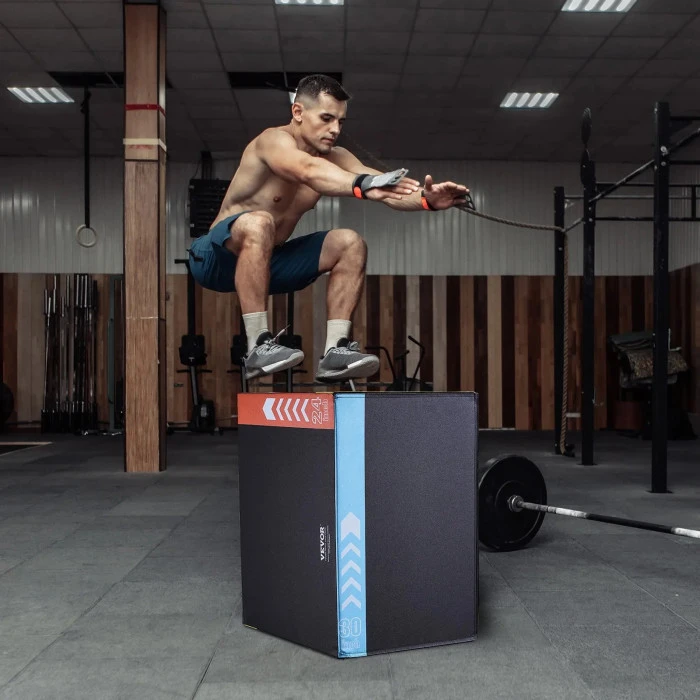 Плиометрический бокс VEVOR 30/24/20 дюймов, разноцветный.