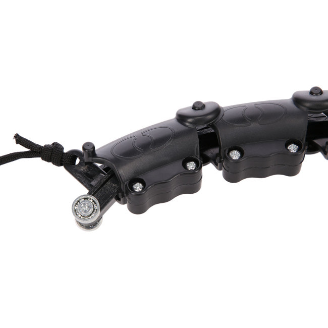 Хула-хуп массажный HMS HHW02 с нагрузкой и поясом для похудения BR163, черно-красный