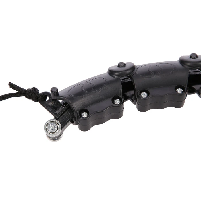 Хула-хуп масажний HMS HHW02 з навантаженнямта поясом для схуднення BR163, чорно-червоний